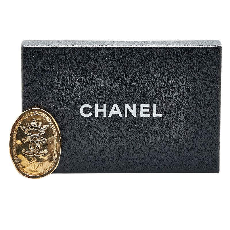 Chanel Coco Mark Crown Motif Brooch Gold