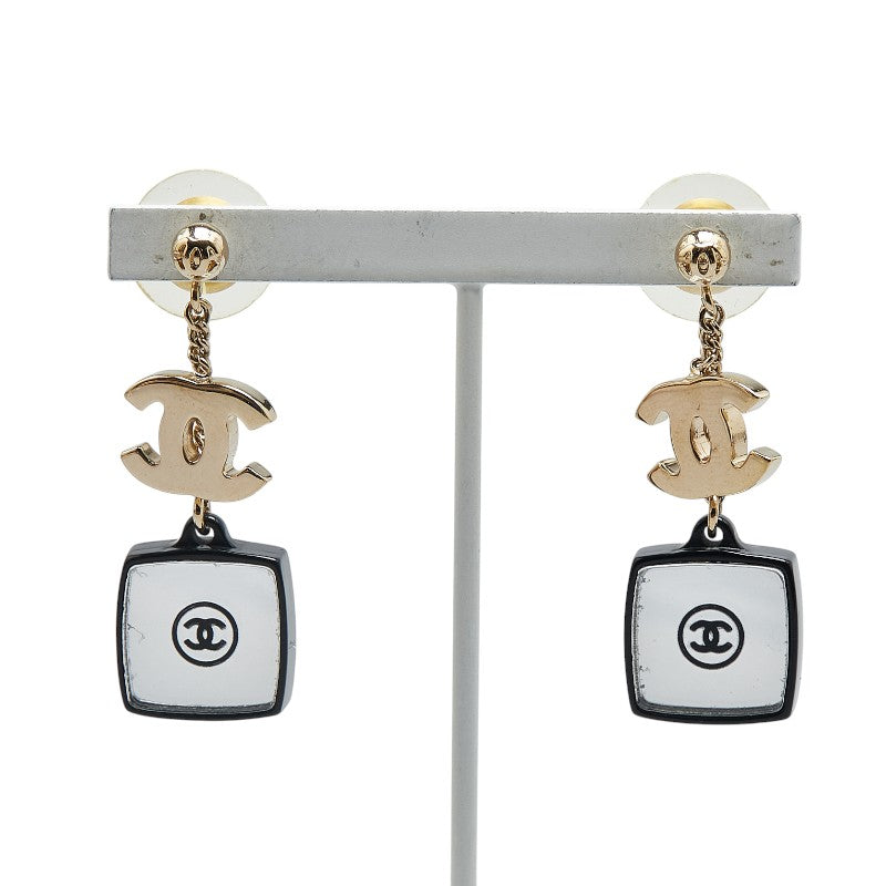 Chanel Coco Mark Rhinestone Swing Earrings