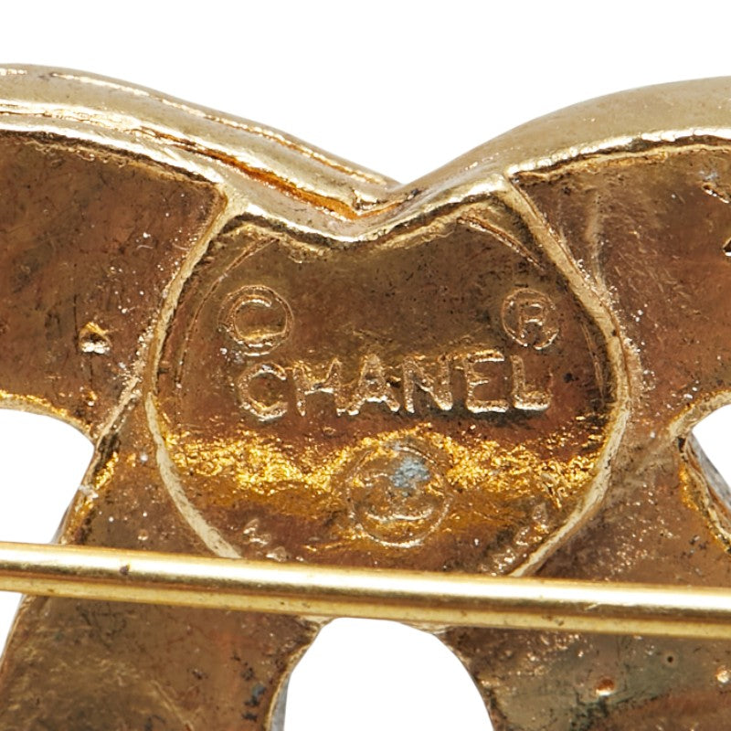 Chanel Vintage Coco Mark Rhinestone Brooch