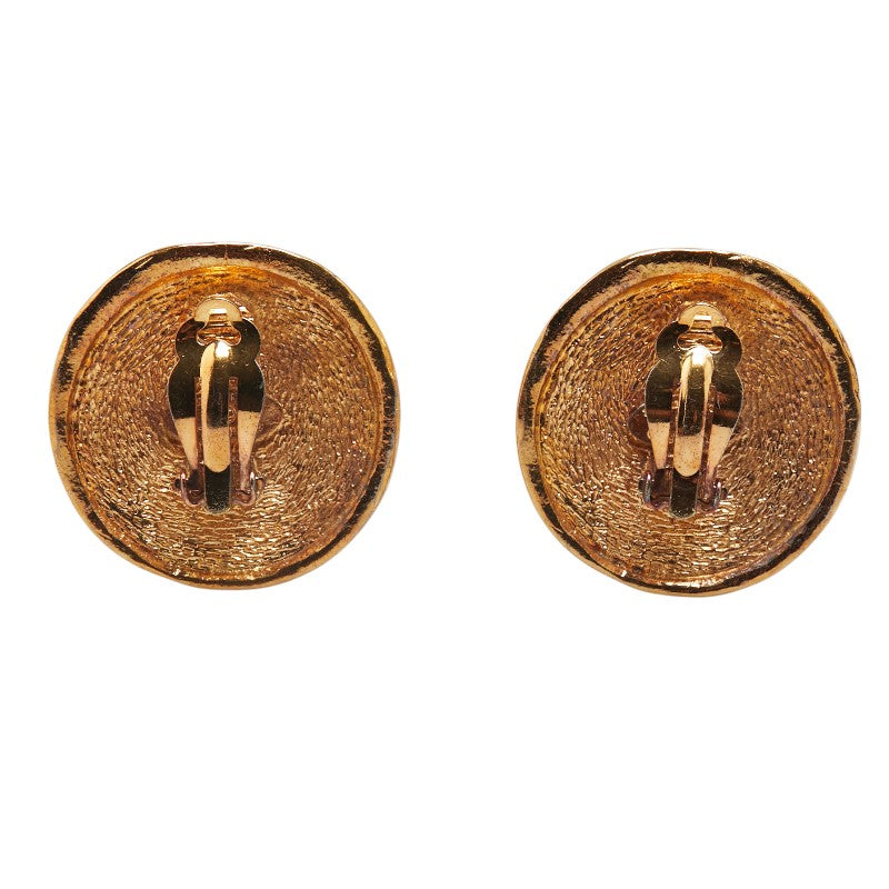 Chanel Cambon Gold Plated Earrings