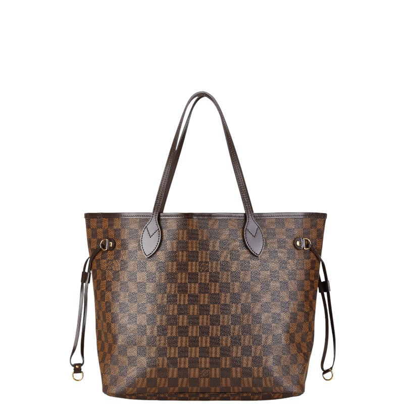 Louis Vuitton Damier Neverfull MM Tote Bag Brown