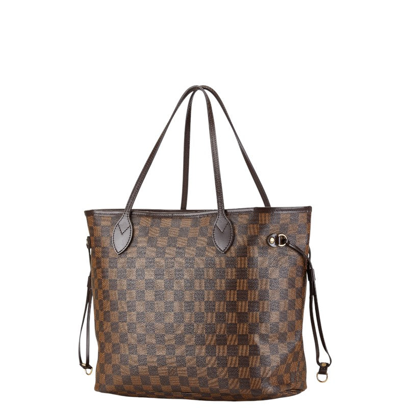 Louis Vuitton Damier Neverfull MM Tote Bag Brown