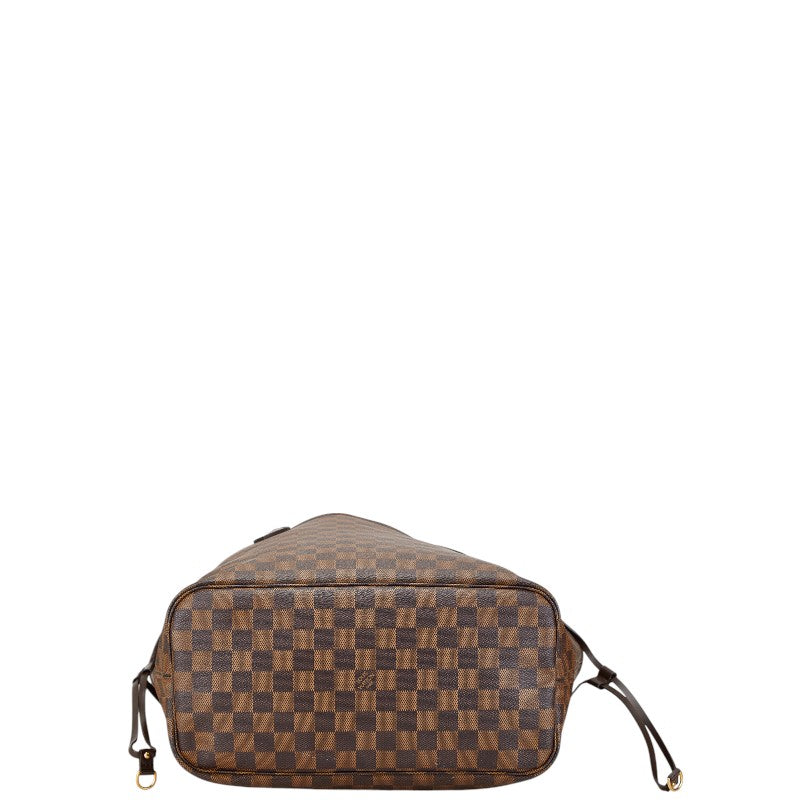 Louis Vuitton Damier Neverfull MM Tote Bag Brown