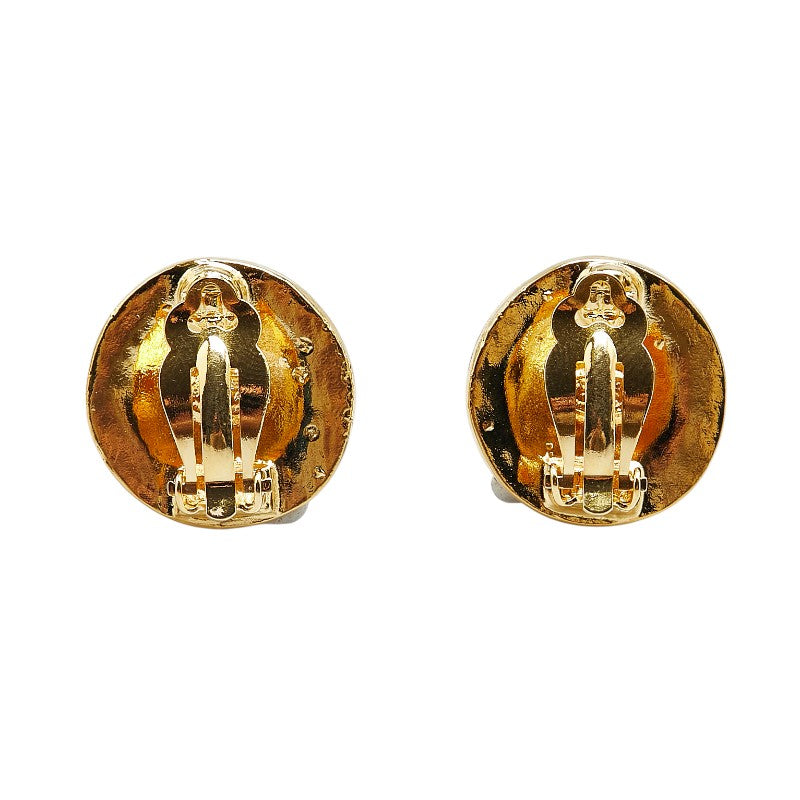 Chanel Vintage Coco Mark Round Earrings