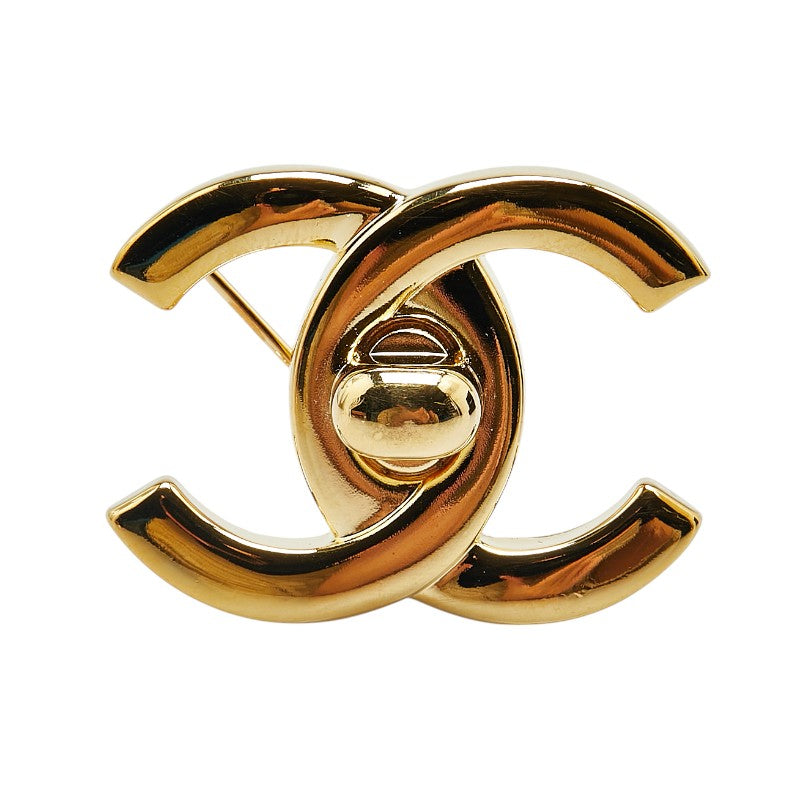 Chanel Vintage Coco Mark Turnlock Brooch