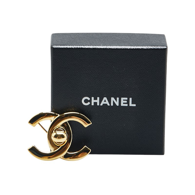 Chanel Vintage Coco Mark Turnlock Brooch