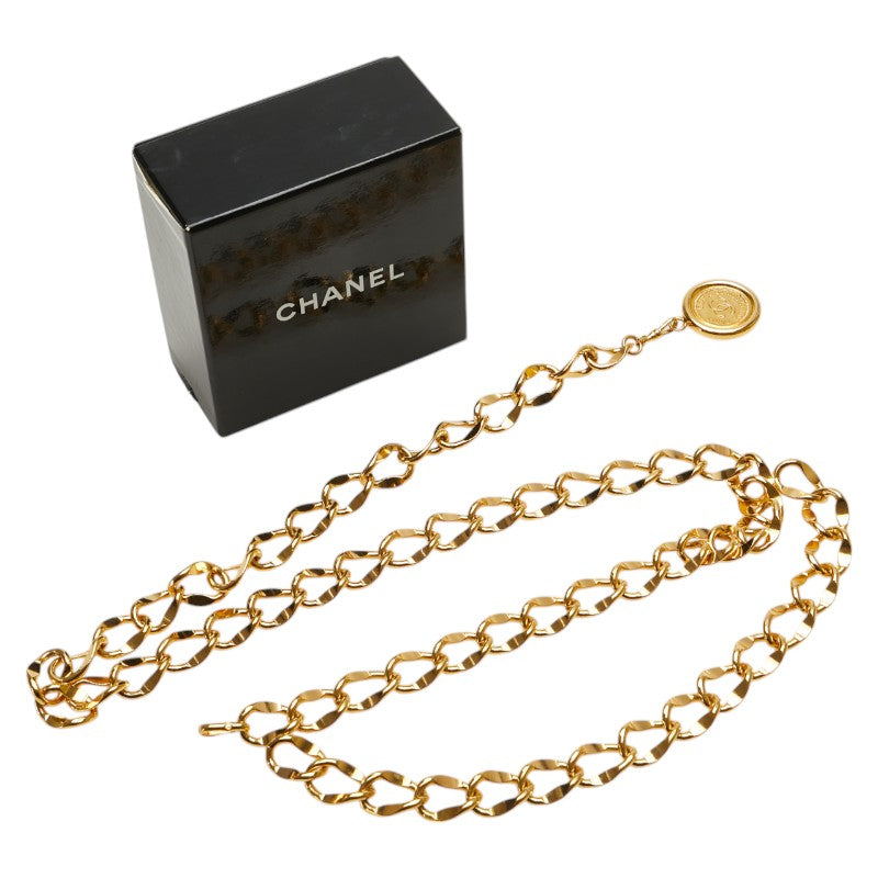 Chanel Vintage Coco Mark Chain Belt Gold