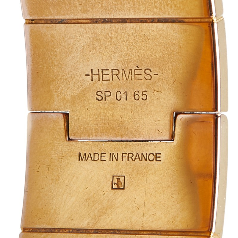 Hermes Chain Motif Bangle Gold Black White