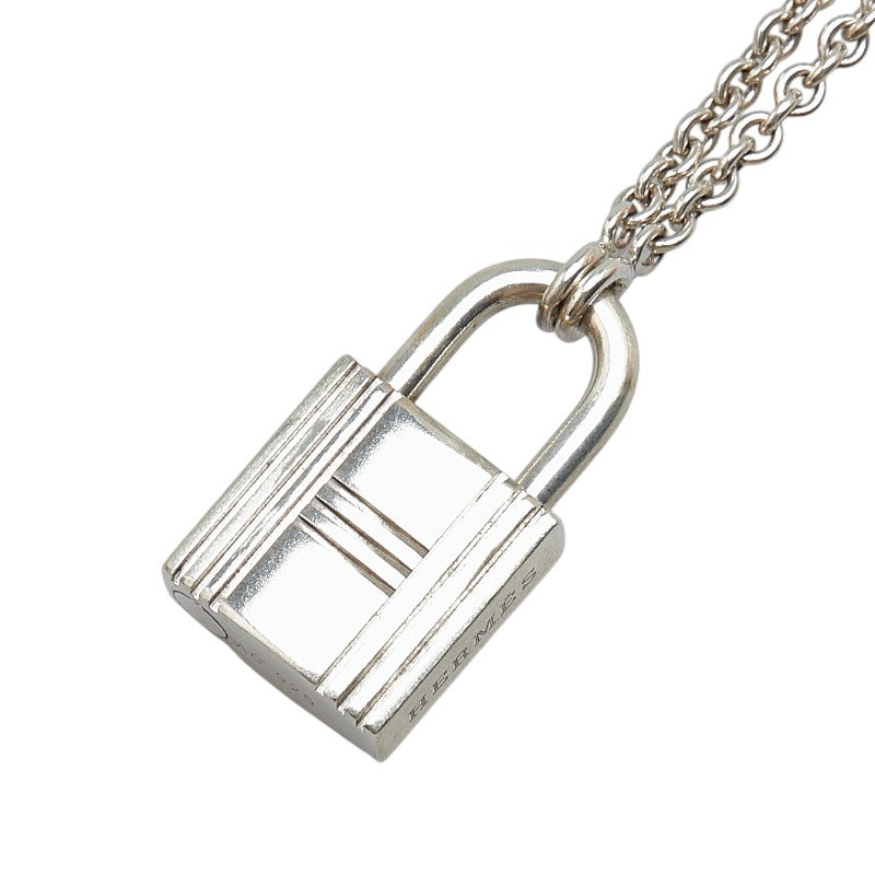 Hermes Kelly Cadena Motif Necklace Silver