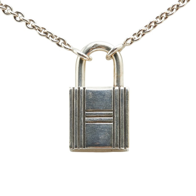 Hermes Kelly Cadena Motif Necklace Silver