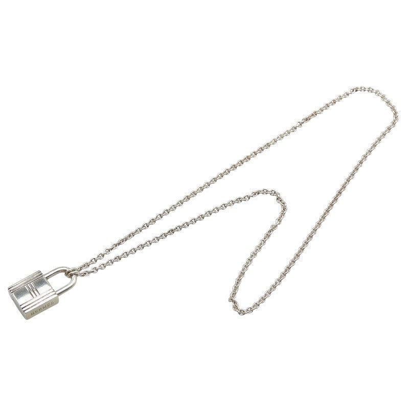 Hermes Kelly Cadena Motif Necklace Silver