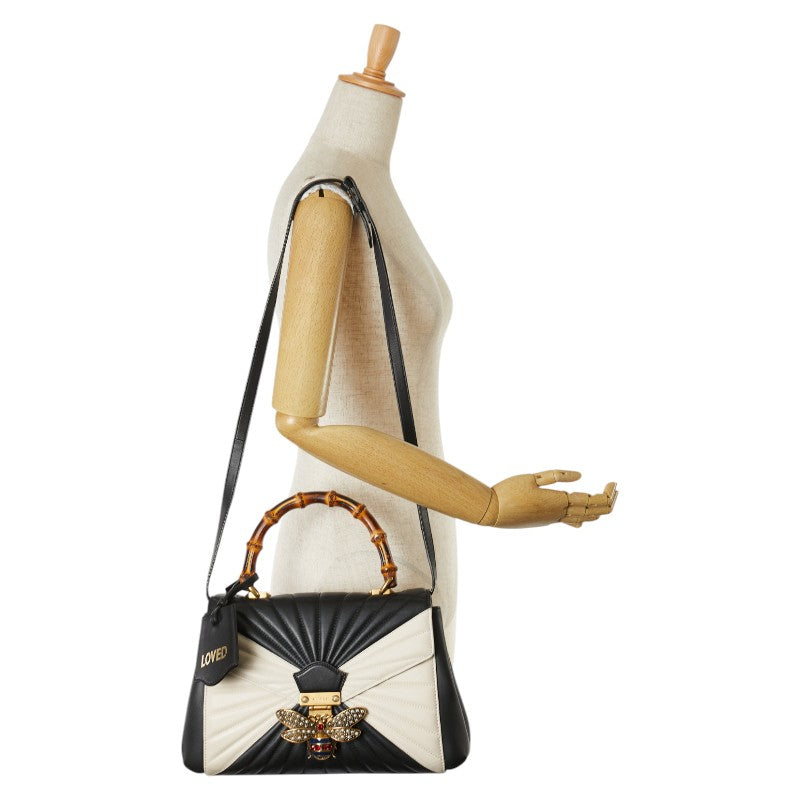 Gucci Bamboo Queen Margaret 2WAY Leather Bag