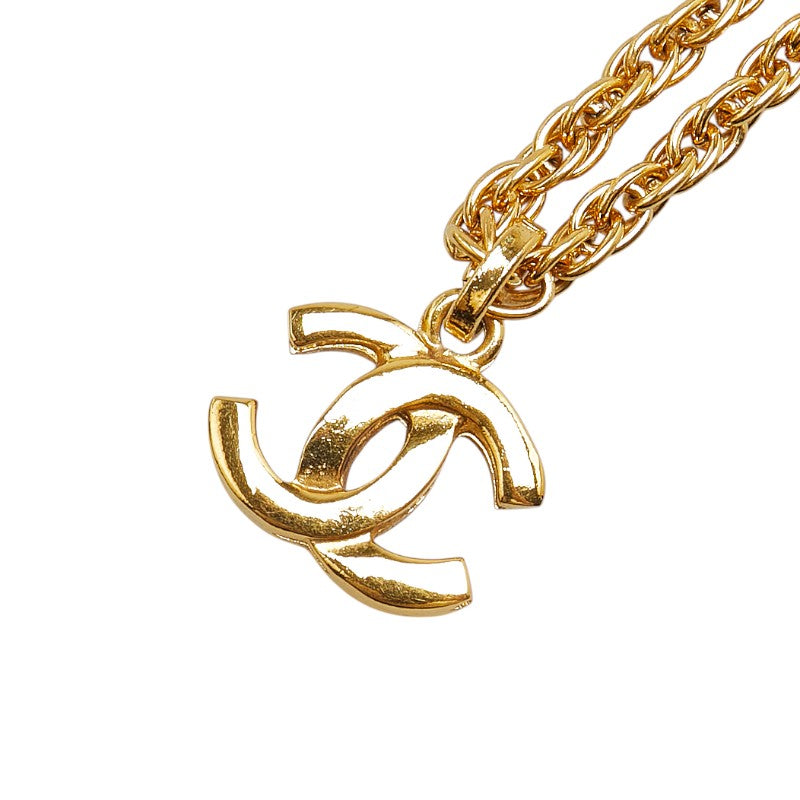 Chanel Coco Mark Necklace Gold Plated