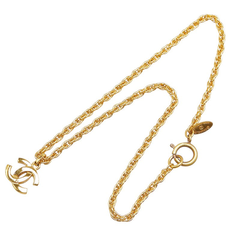 Chanel Coco Mark Necklace Gold Plated