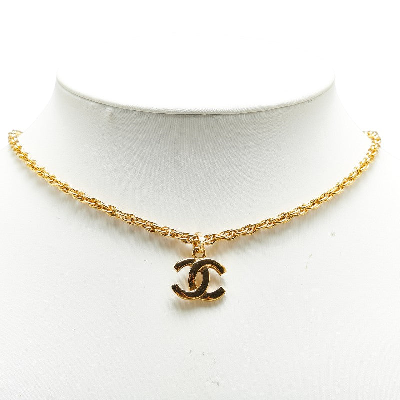 Chanel Coco Mark Necklace Gold Plated