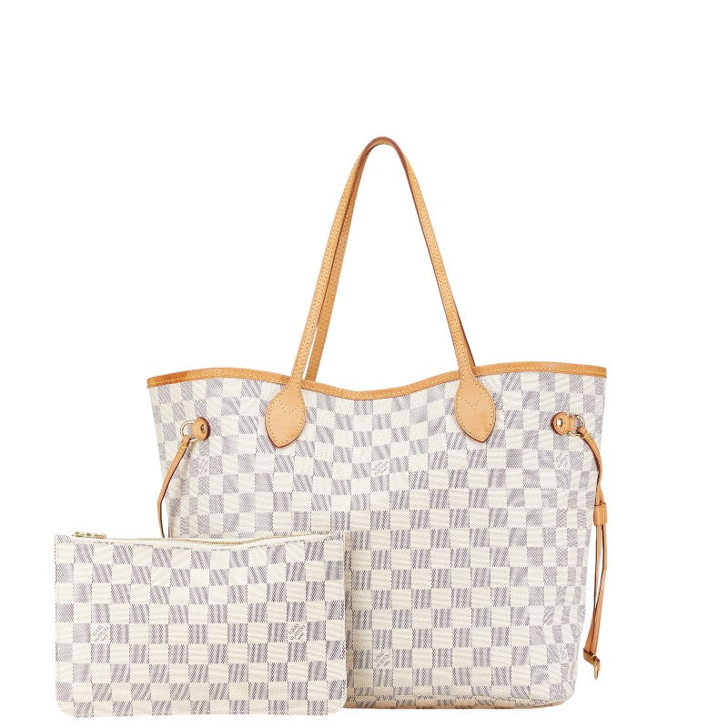 Louis Vuitton Damier Azur Neverfull MM Tote Bag