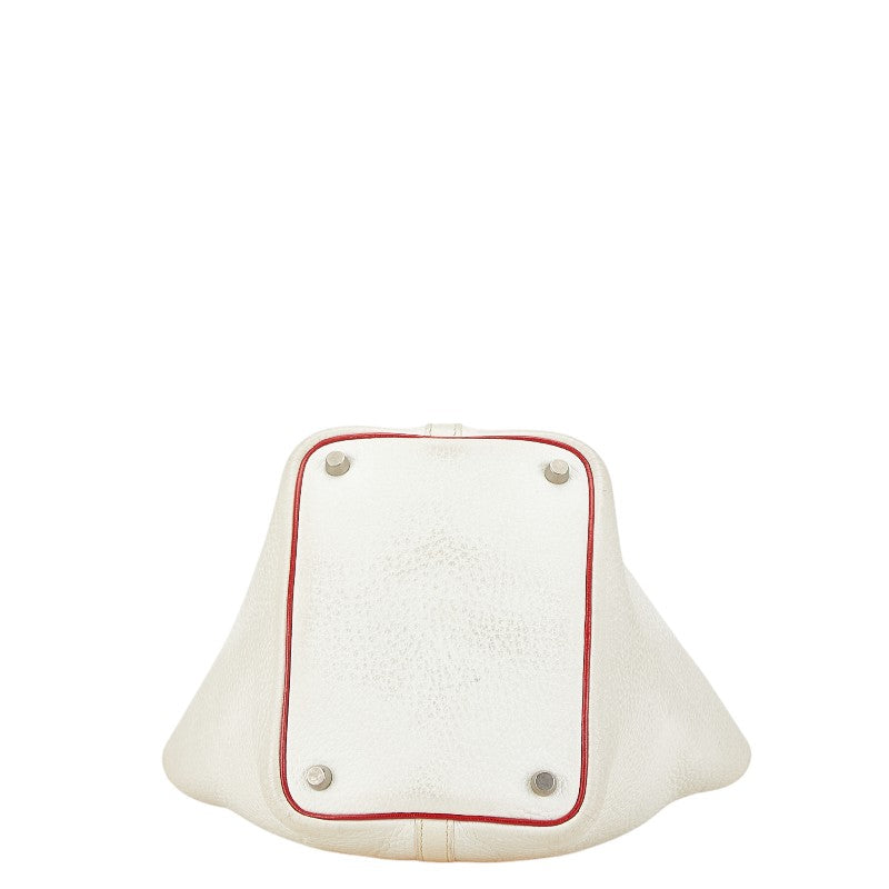 Hermes Picotin PM Handbag White Red