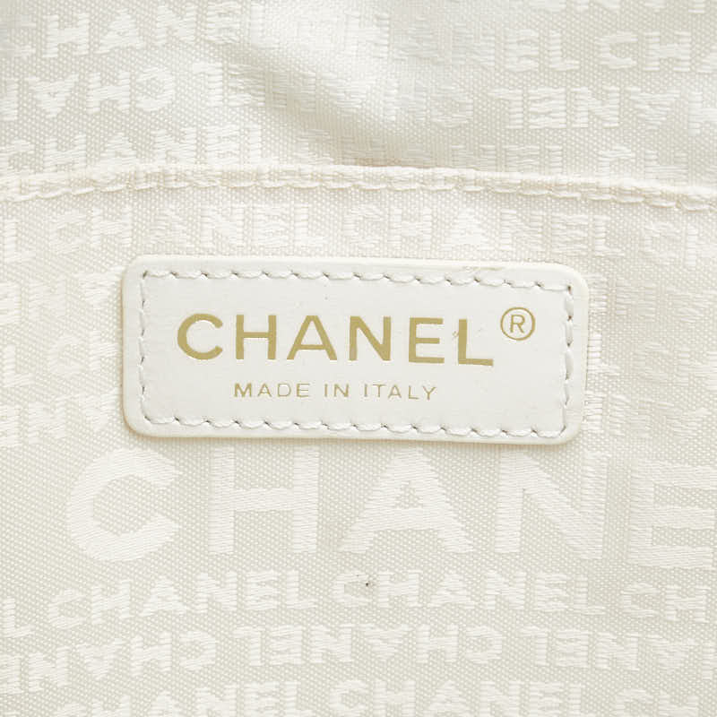 Chanel Canvas Windows Line Tote Bag