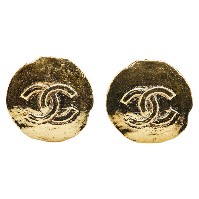 Chanel Coco Mark Gold Earrings