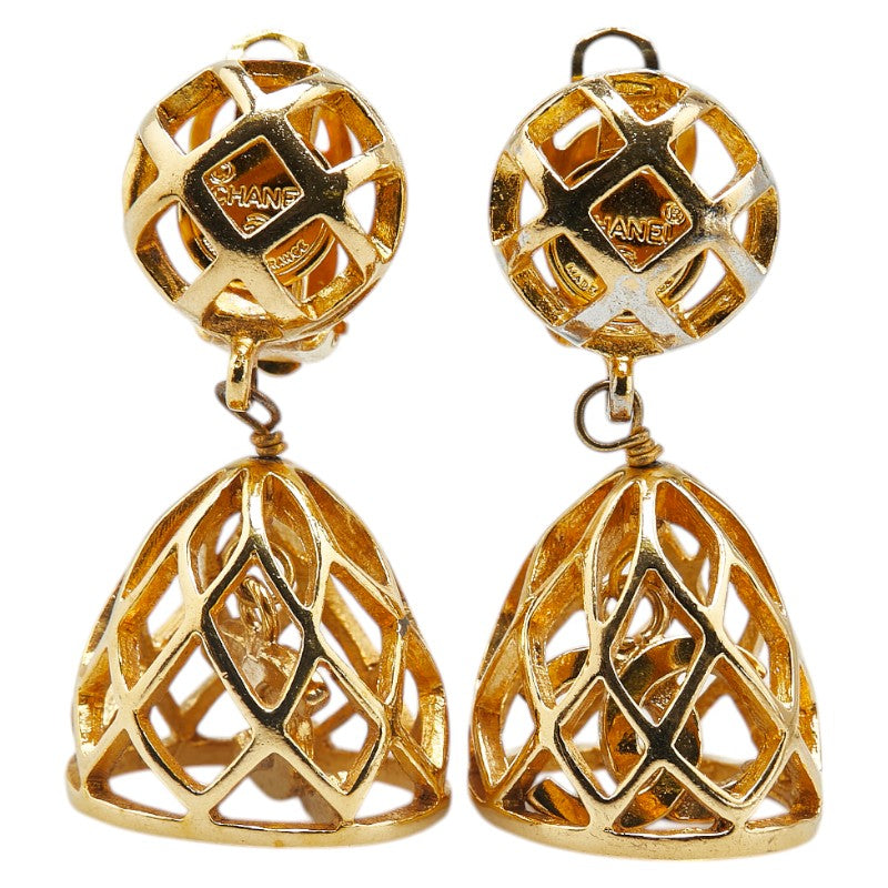 Chanel Coco Mark Birdcage Swing Earrings