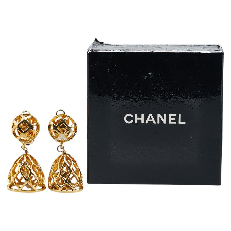 Chanel Coco Mark Birdcage Swing Earrings