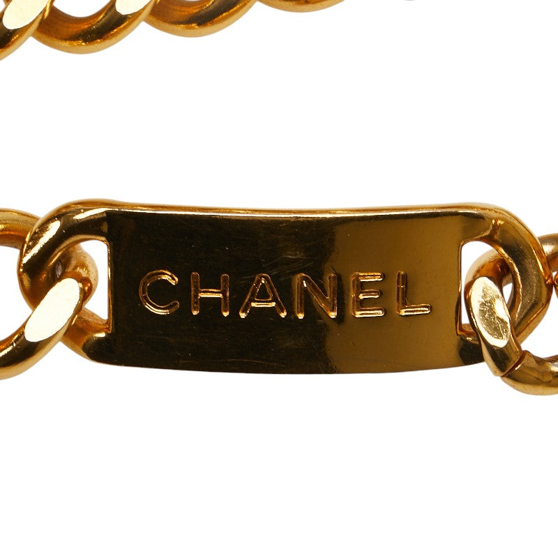 Chanel Medallion Logo Chain Belt Gold