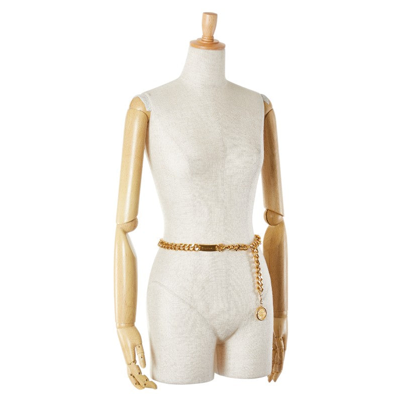 Chanel Medallion Logo Chain Belt Gold