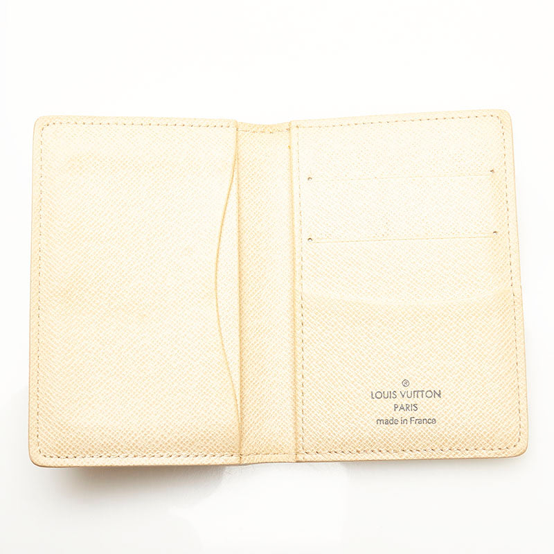 Louis Vuitton Damier Azur Passport Holder N61727 White Cloth ref