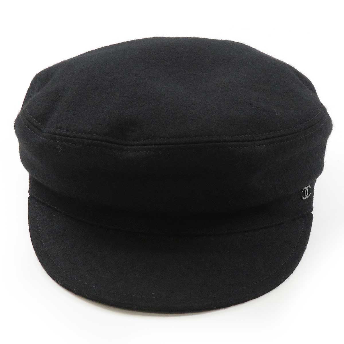 Chanel Wool Casquette Hat Black