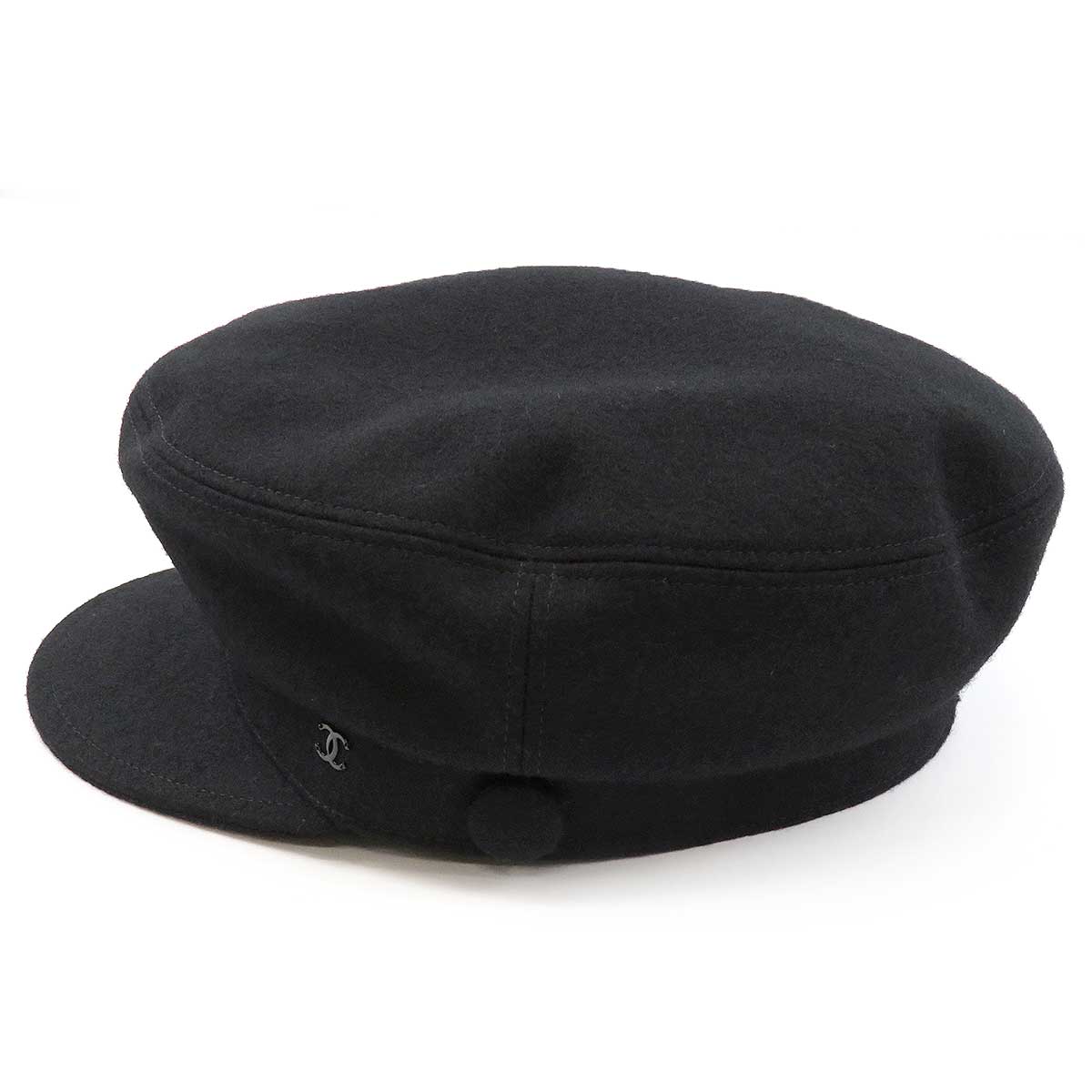 Chanel Wool Casquette Hat Black