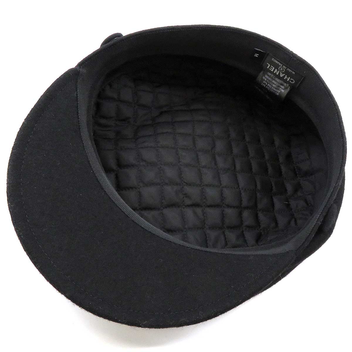 Chanel Wool Casquette Hat Black