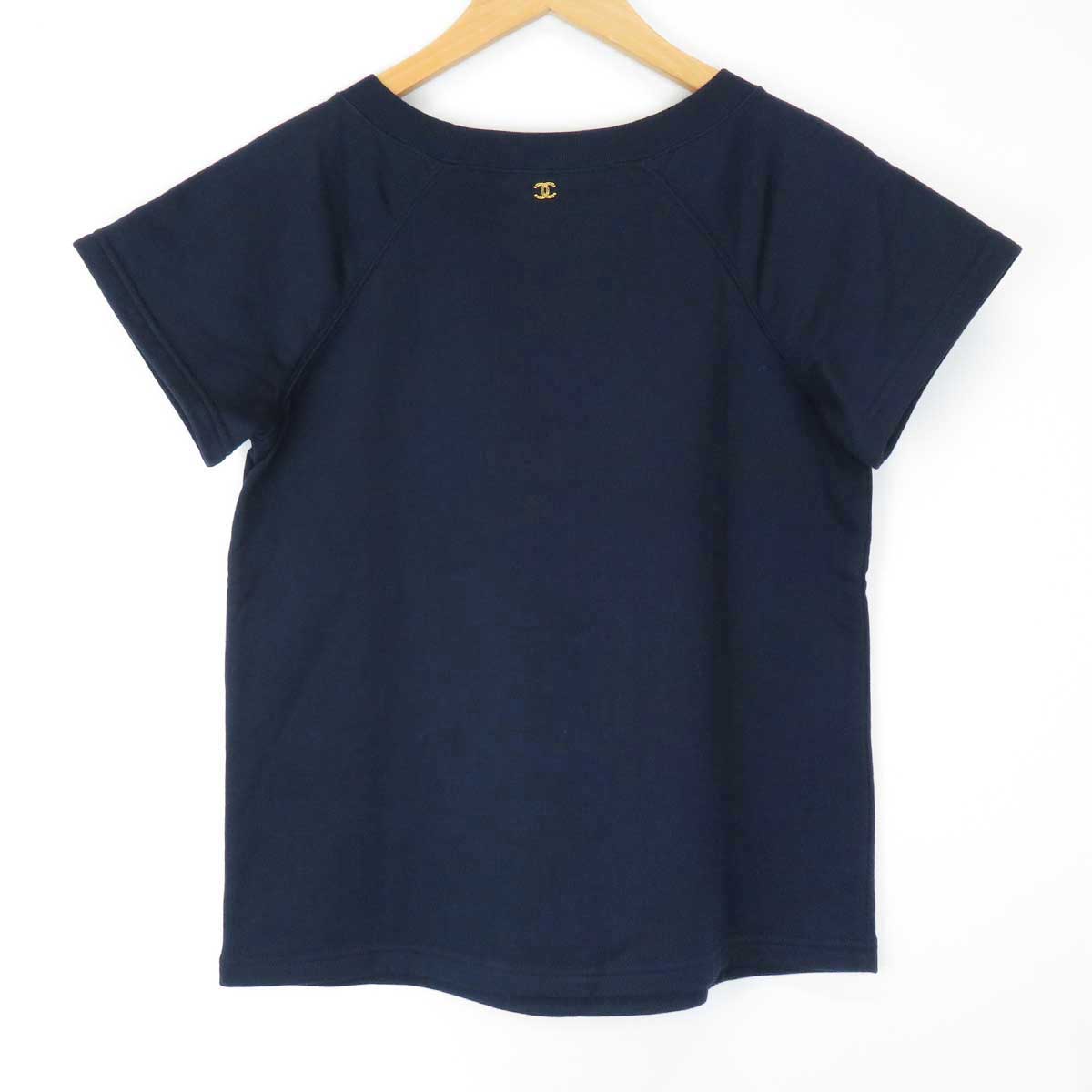 Chanel Navy Short Sleeve T-Shirt XS