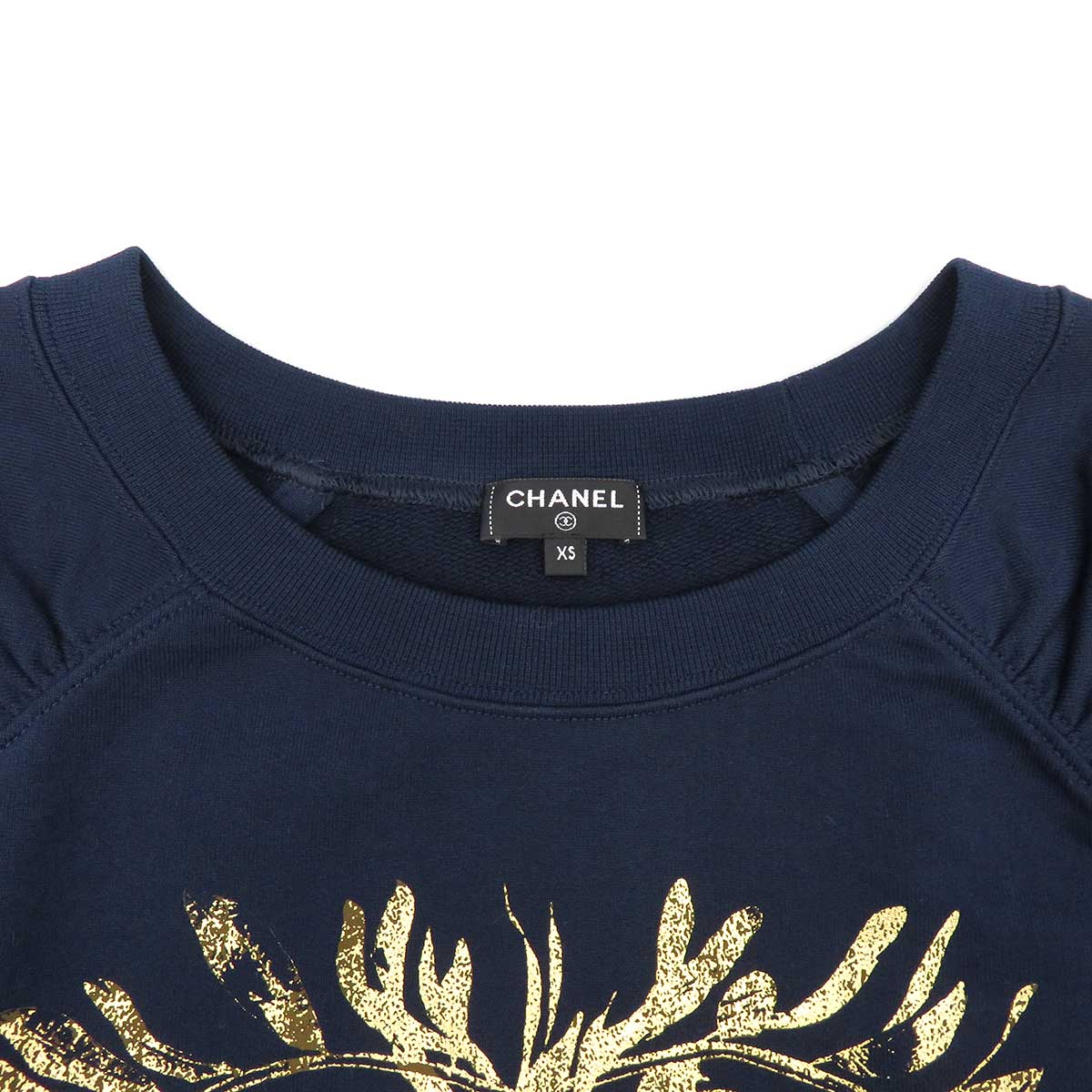 Chanel Navy Short Sleeve T-Shirt XS