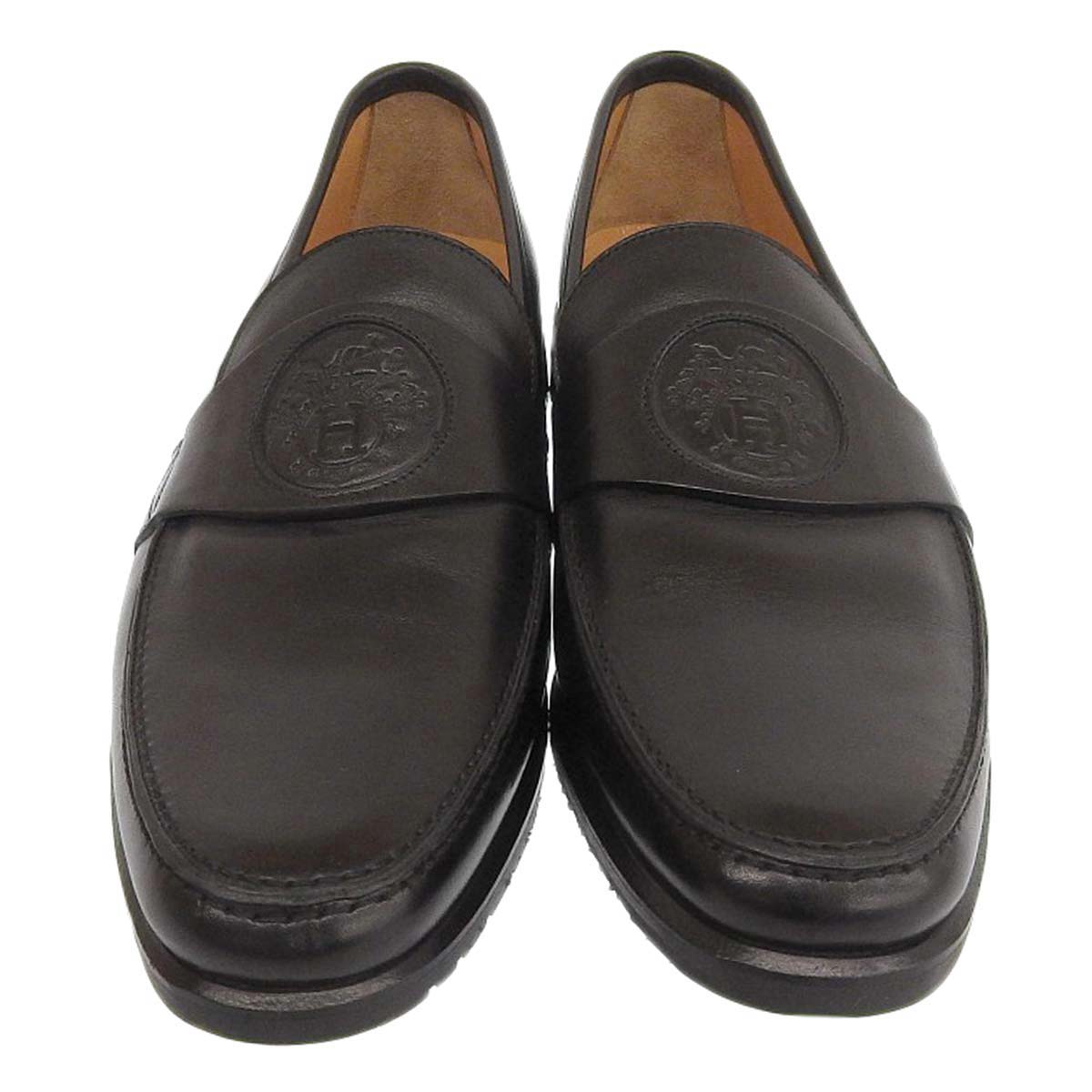 Hermes Leather Ex-Libris Loafers