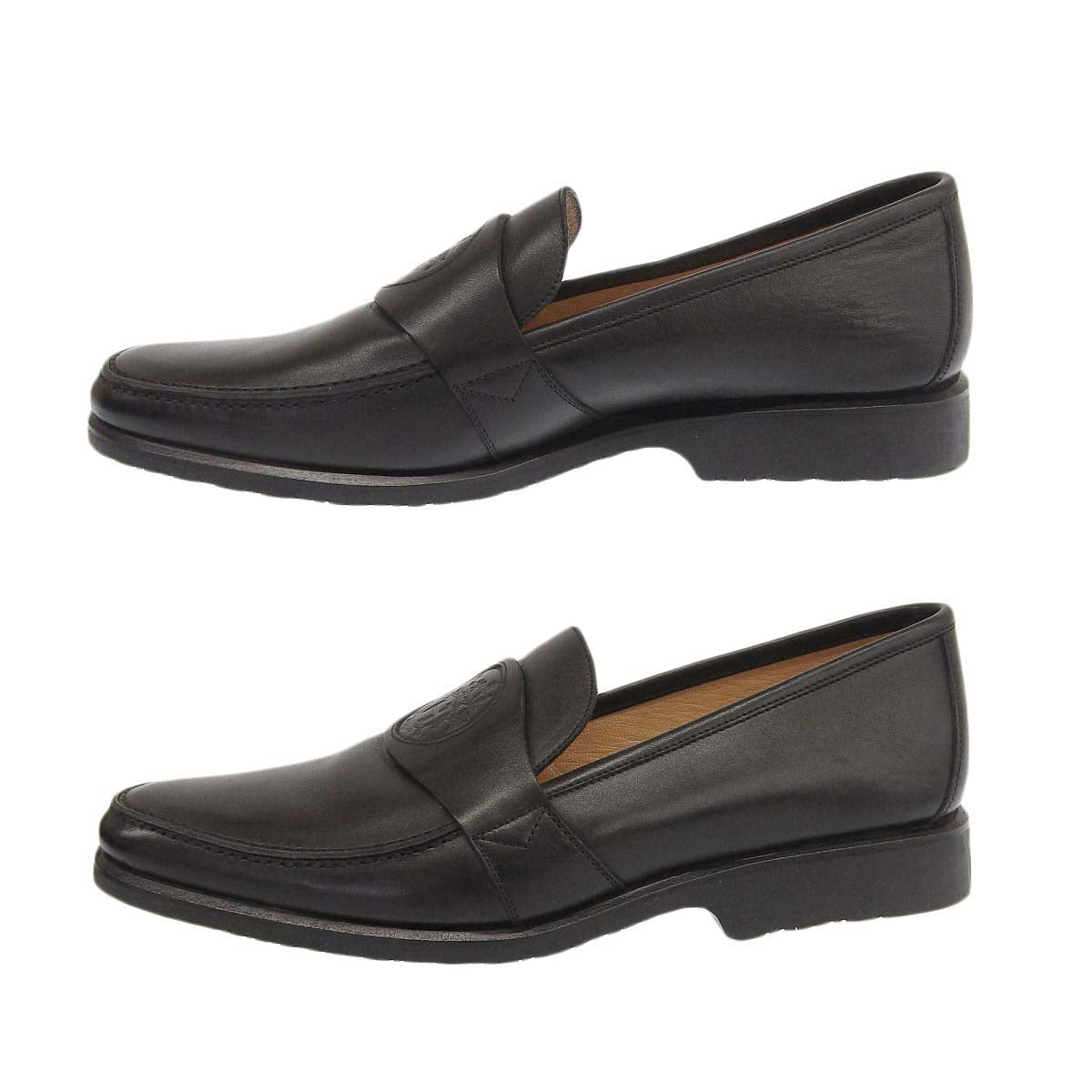 Hermes Leather Ex-Libris Loafers