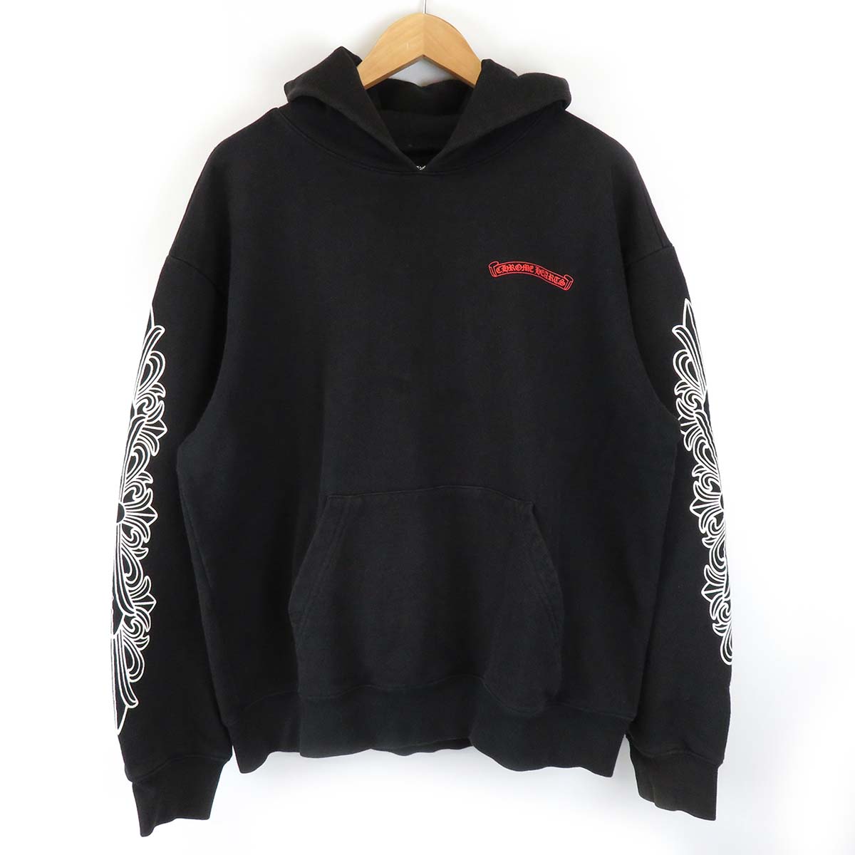 Chrome Hearts Hoodie Black XL Flower Print