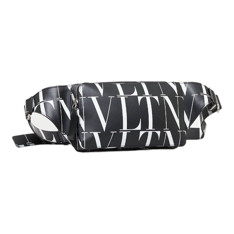 VLTN Logo Leather Belt Bag