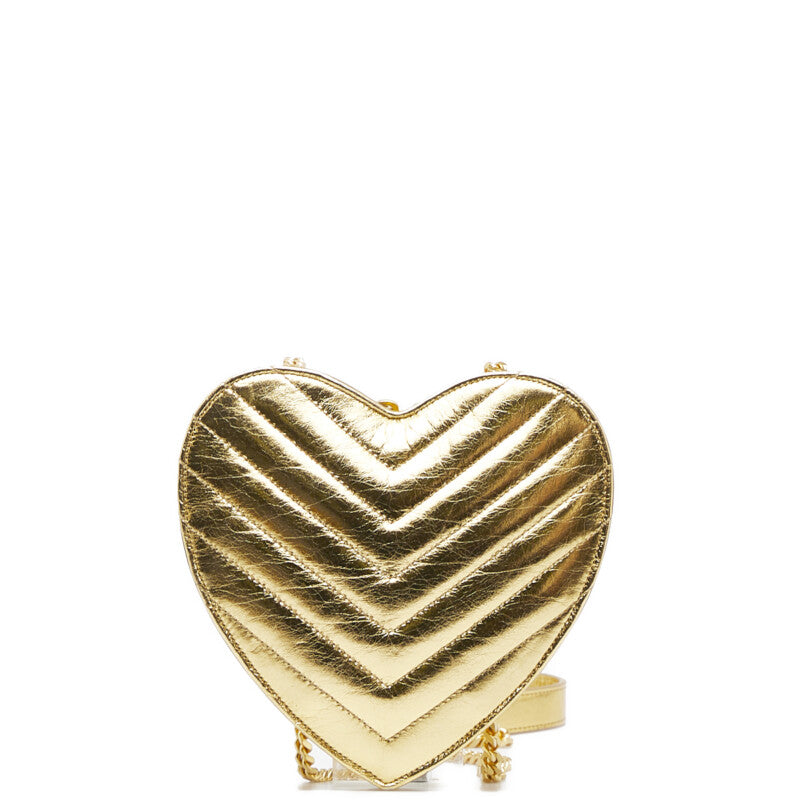 Metallic Heart Chain Bag 446782