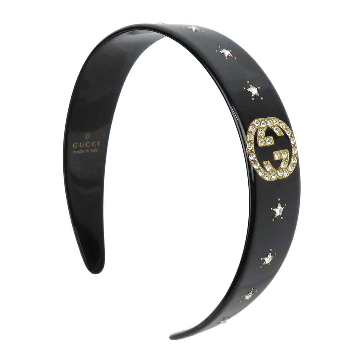 Gucci Crystal Interlocking G Hairband