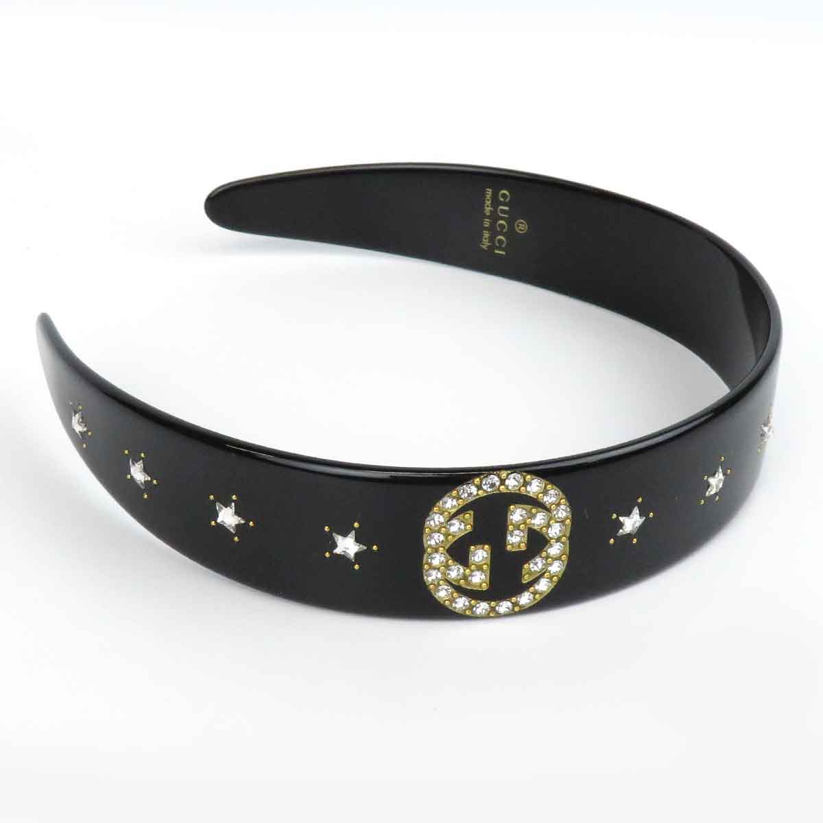 Gucci Crystal Interlocking G Hairband