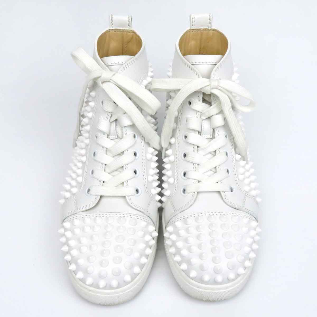 Christian Louboutin Leather Spike Sneakers