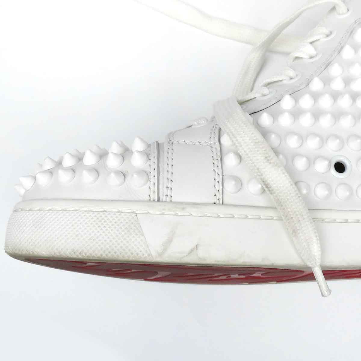 Christian Louboutin Leather Spike Sneakers