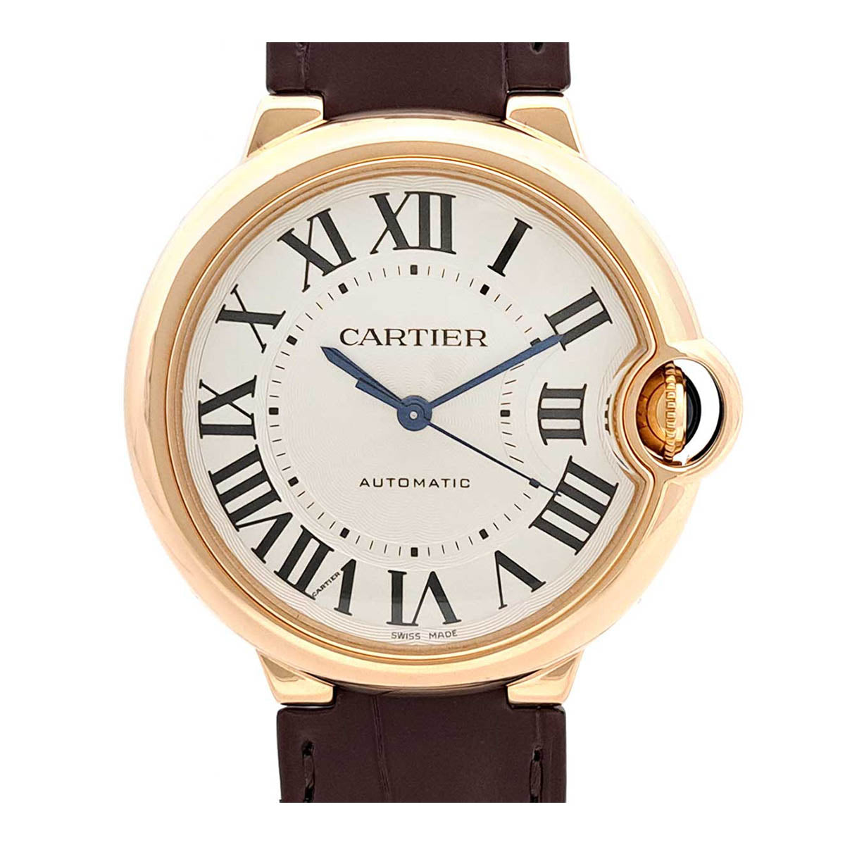 Cartier Pink Gold Leather Automatic Watch WGBB0009