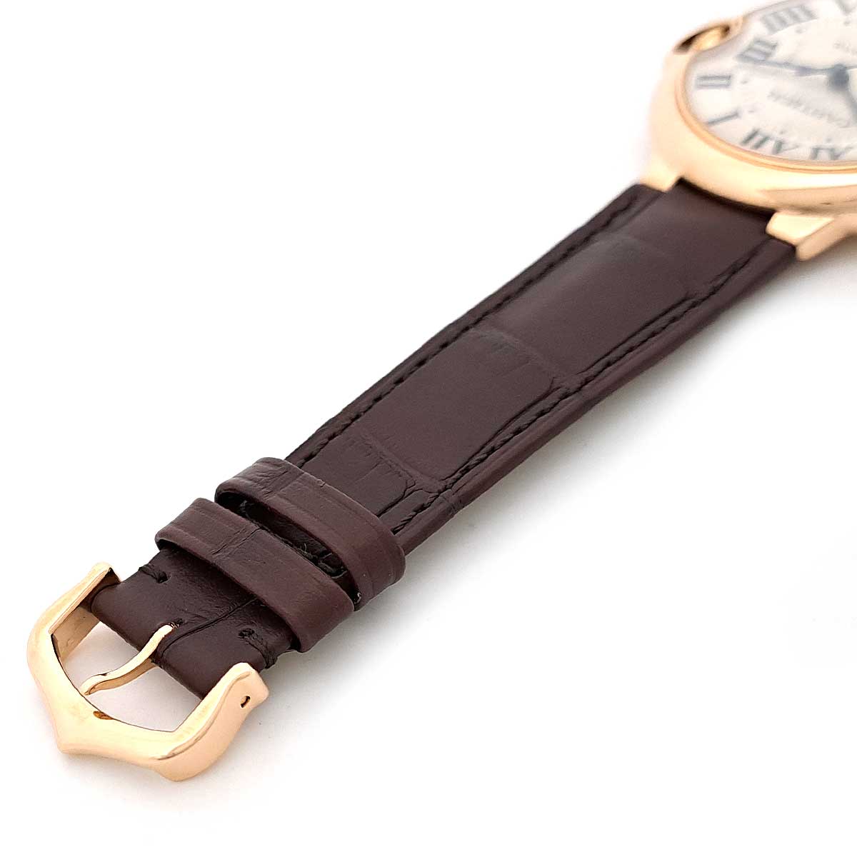 Cartier Pink Gold Leather Automatic Watch WGBB0009