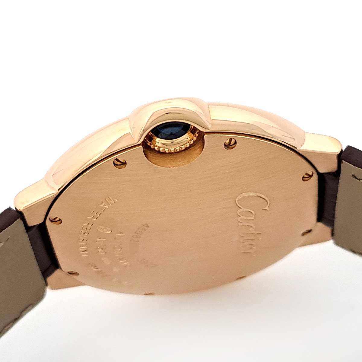 Cartier Pink Gold Leather Automatic Watch WGBB0009