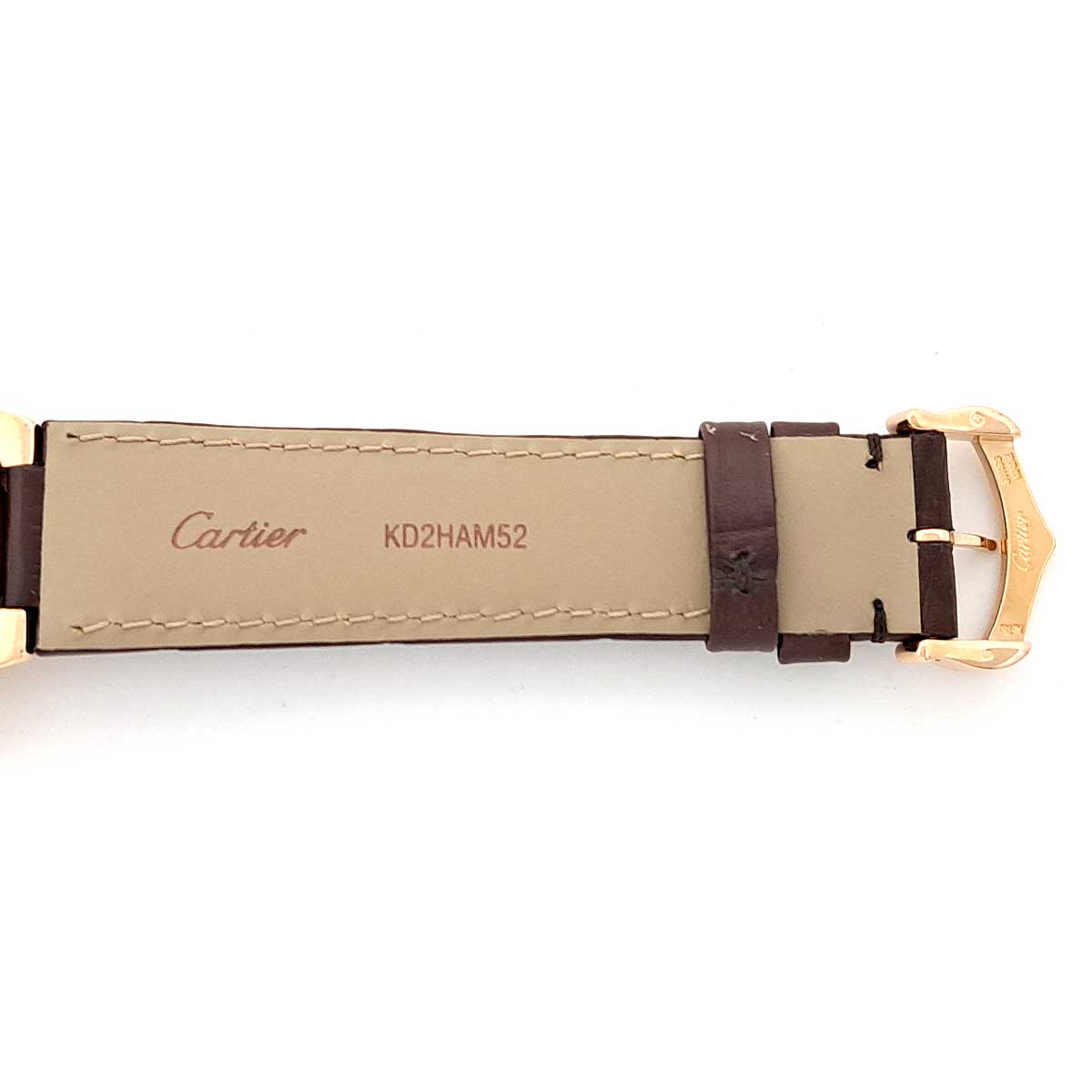 Cartier Pink Gold Leather Automatic Watch WGBB0009