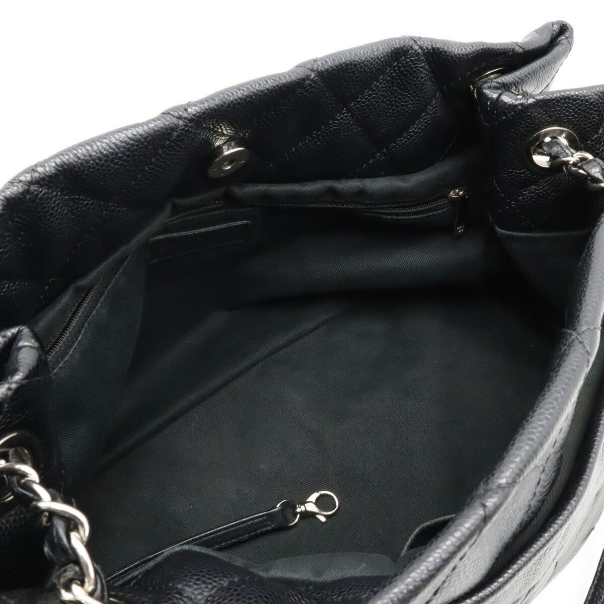 Chanel Caviar Skin Coco Mark Chain Tote Bag A48374 in Good Condition