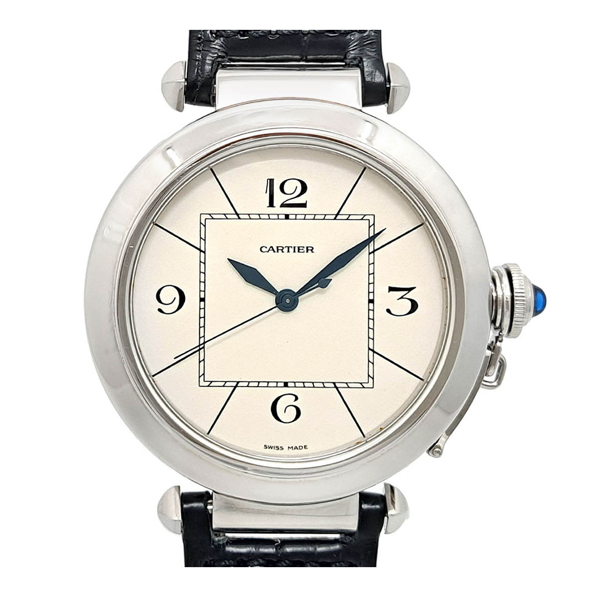 Cartier Stainless Steel Leather Automatic Watch W3107255