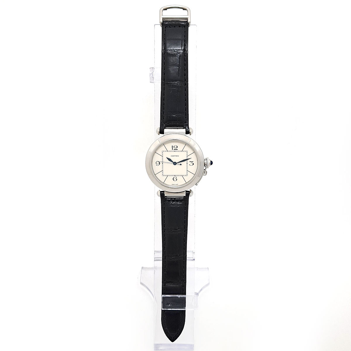 Cartier W3107255 Stainless Steel Leather Automatic Watch