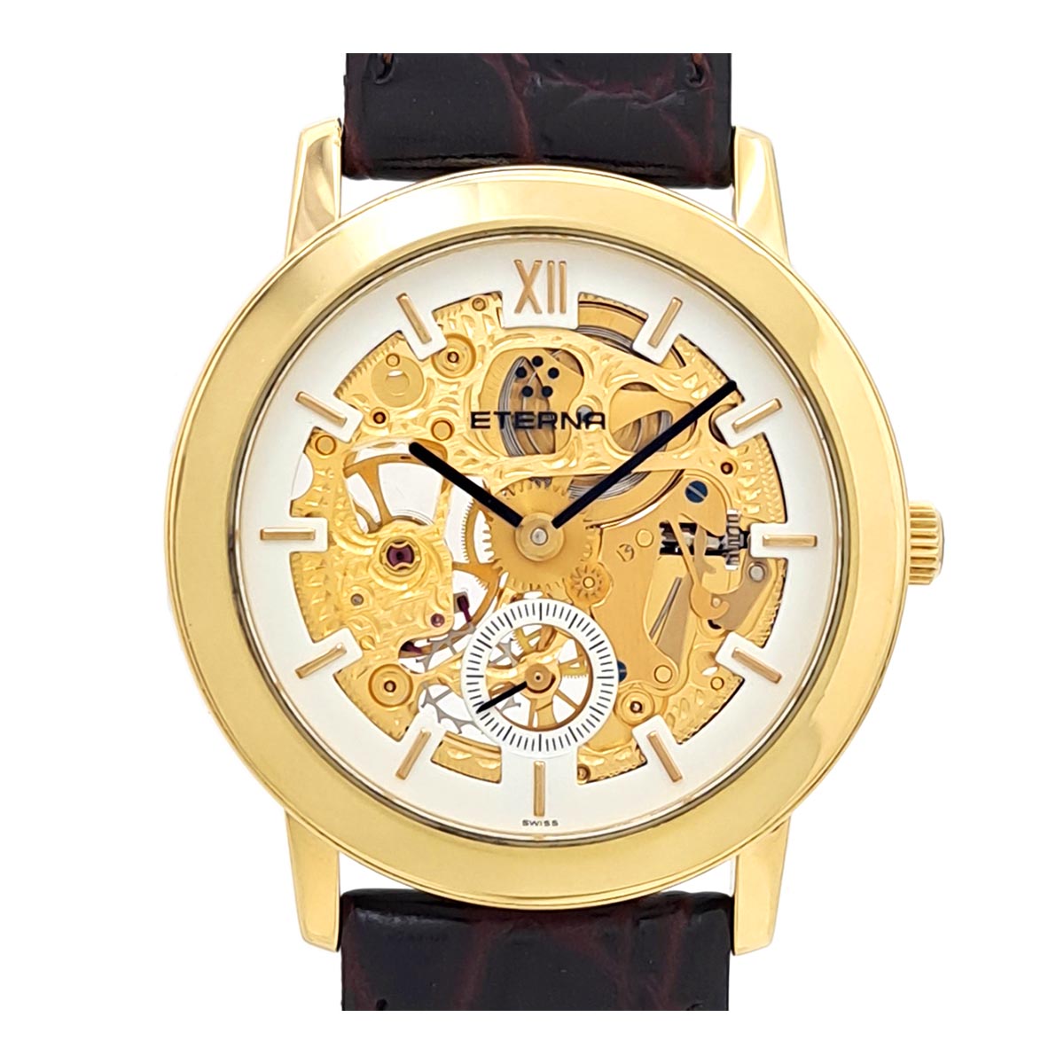 Eterna 1856 Yellow Gold Leather Manual Watch